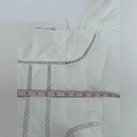 NWT Giovanni Bedin White Godet Flared Dress Cotton MINI DRESS White SIZE 38 US 2 - Picture 13 of 14